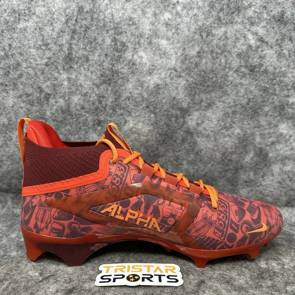 Nike Alpha Menace 4 Elite Football Cleats Mens Sz 12 Picante Red FQ4046-600